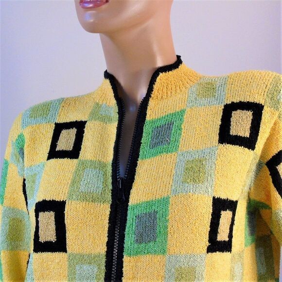 South Cotton Light Sweater Jacket Zip Up Cardigan - Picture 6 of 6